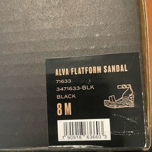Frye Alva Platform Sandal- black size 8 New in Box never worn